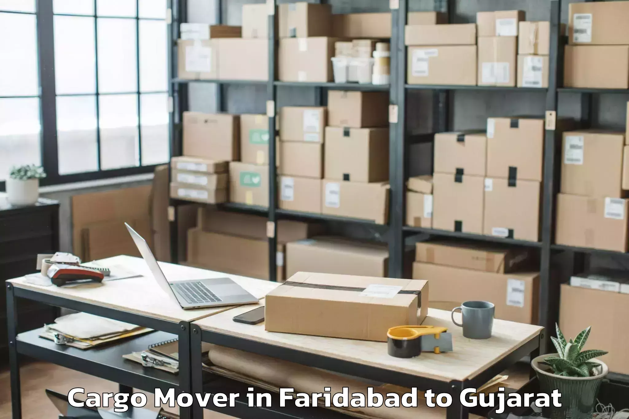 Professional Faridabad to Gujarat University Ahmedabad Cargo Mover